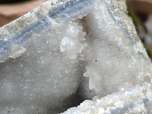 Natural Blue Lace Agate Specimens x 3 From Nsanje, Malawi - Toprock Gemstones and Minerals 