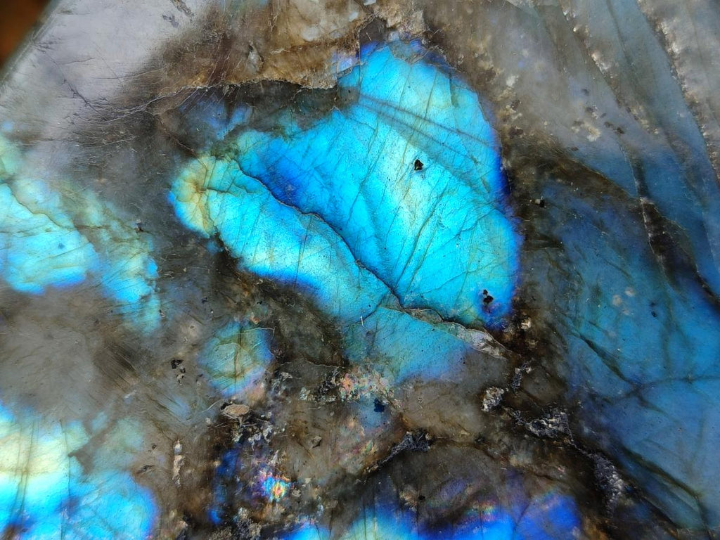 Polished Labradorite Standing Free Forms x 2 From Madagascar - Toprock Gemstones and Minerals 