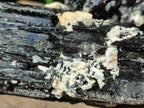 Natural Schorl Black Tourmaline with Feldspar Specimens x 2 From Erongo, Namibia - Toprock Gemstones and Minerals 