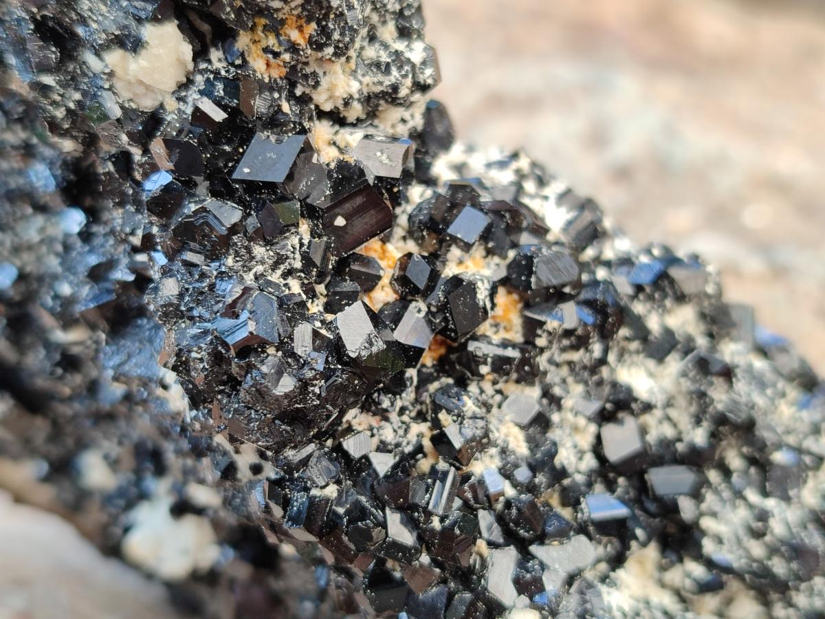 Natural Schorl Black Tourmaline with Feldspar Specimens x 2 From Erongo, Namibia - Toprock Gemstones and Minerals 