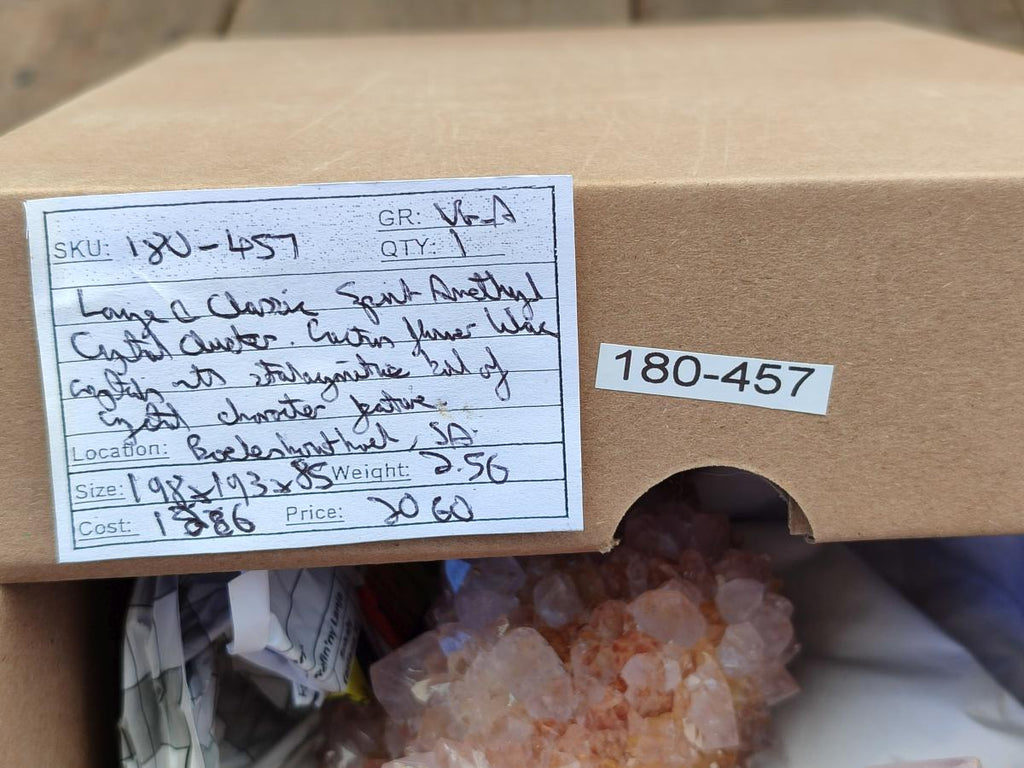 Natural Large Lilac Catcus Flower Amethyst Spirit Quartz Cluster x 1 From Boekenhouthoek, South Africa