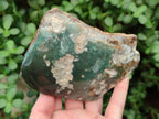 Polished On One Side Mtorolite Chrysoprase Plates x 3 From Mutorashanga, Zimbabwe - Toprock Gemstones and Minerals 