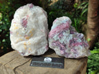 Natural Pink Rubellite Tourmaline Specimens x 3 From Karibib, Namibia - Toprock Gemstones and Minerals 