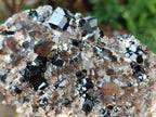 Natural Schorl Black Tourmaline with Associated Minerals x 2 From Erongo, Namibia - Toprock Gemstones and Minerals 