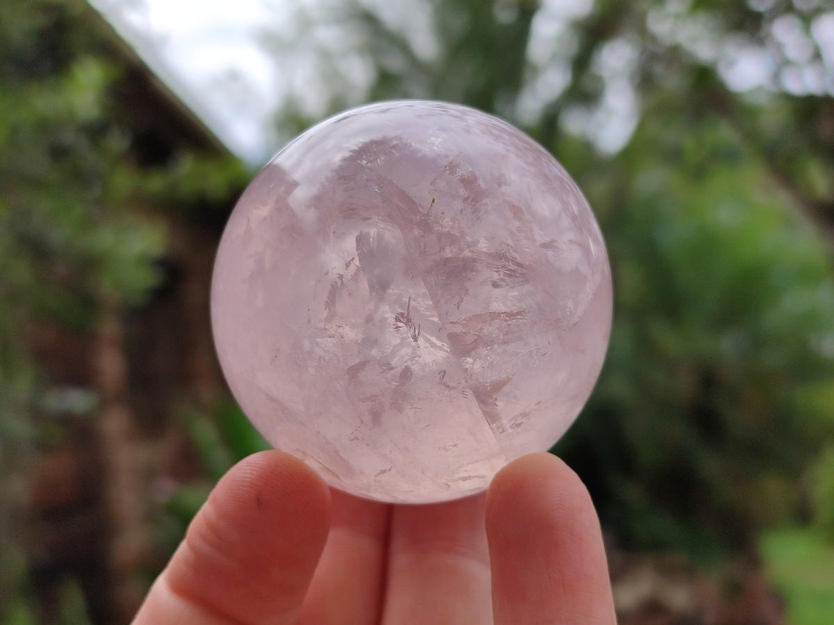 Polished Gemmy Star Rose Quartz Spheres x 7 From Madagascar - Toprock Gemstones and Minerals 