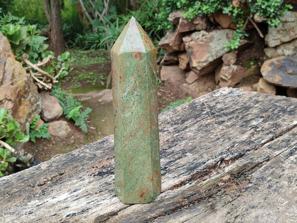 Polished Large Green Chrysoprase Crystal x 1 From Ambatondrazaka, Madagascar - Toprock Gemstones and Minerals 