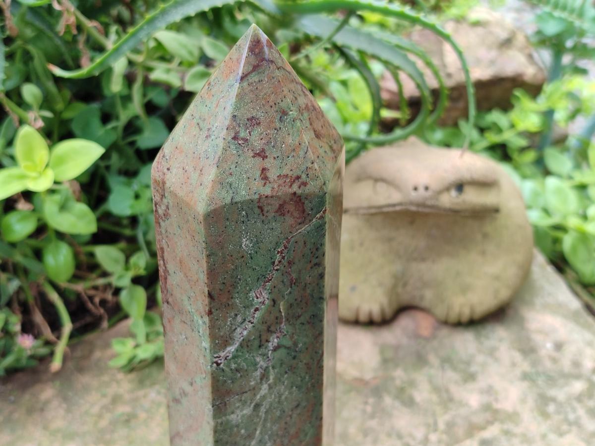 Polished Large Green Chrysoprase Crystal x 1 From Ambatondrazaka, Madagascar - Toprock Gemstones and Minerals 