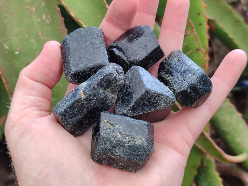 Natural Alluvial Schorl Black Tourmaline Crystals x 35 From Zimbabwe - Toprock Gemstones and Minerals 