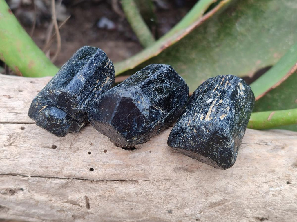 Natural Alluvial Schorl Black Tourmaline Crystals x 35 From Zimbabwe - Toprock Gemstones and Minerals 