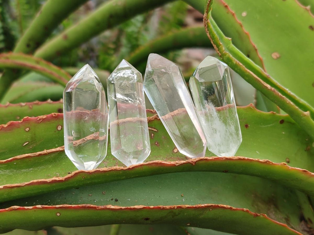 Polished Clear Quartz Crystal Double Terminated x 24 From Madagascar - Toprock Gemstones and Minerals 