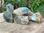 Polished One Side Labradorite Pieces x 24 From Madagascar - Toprock Gemstones and Minerals 