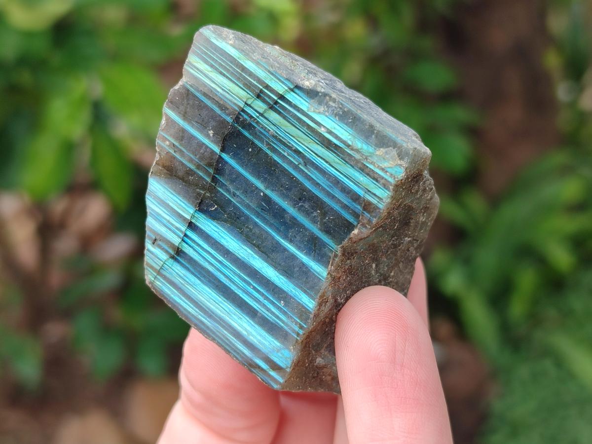Polished One Side Labradorite Pieces x 24 From Madagascar - Toprock Gemstones and Minerals 