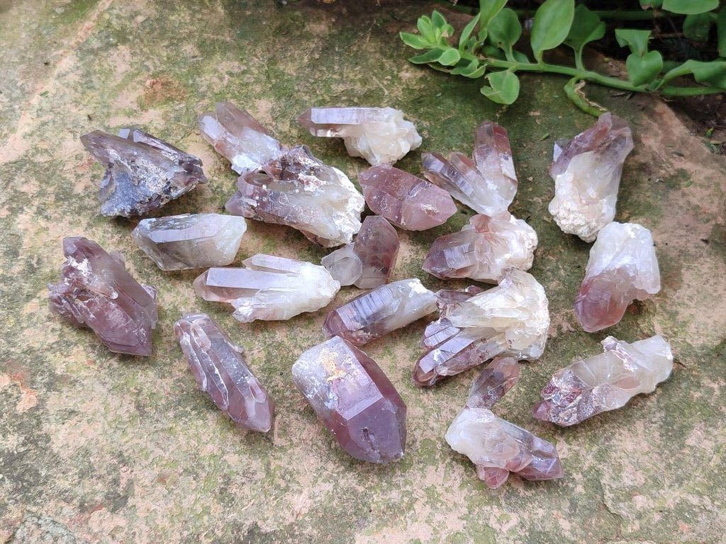 Natural Mini Red Hematoid Quartz Crystal Clusters x 70 From Karoi, Zimbabwe - Toprock Gemstones and Minerals 