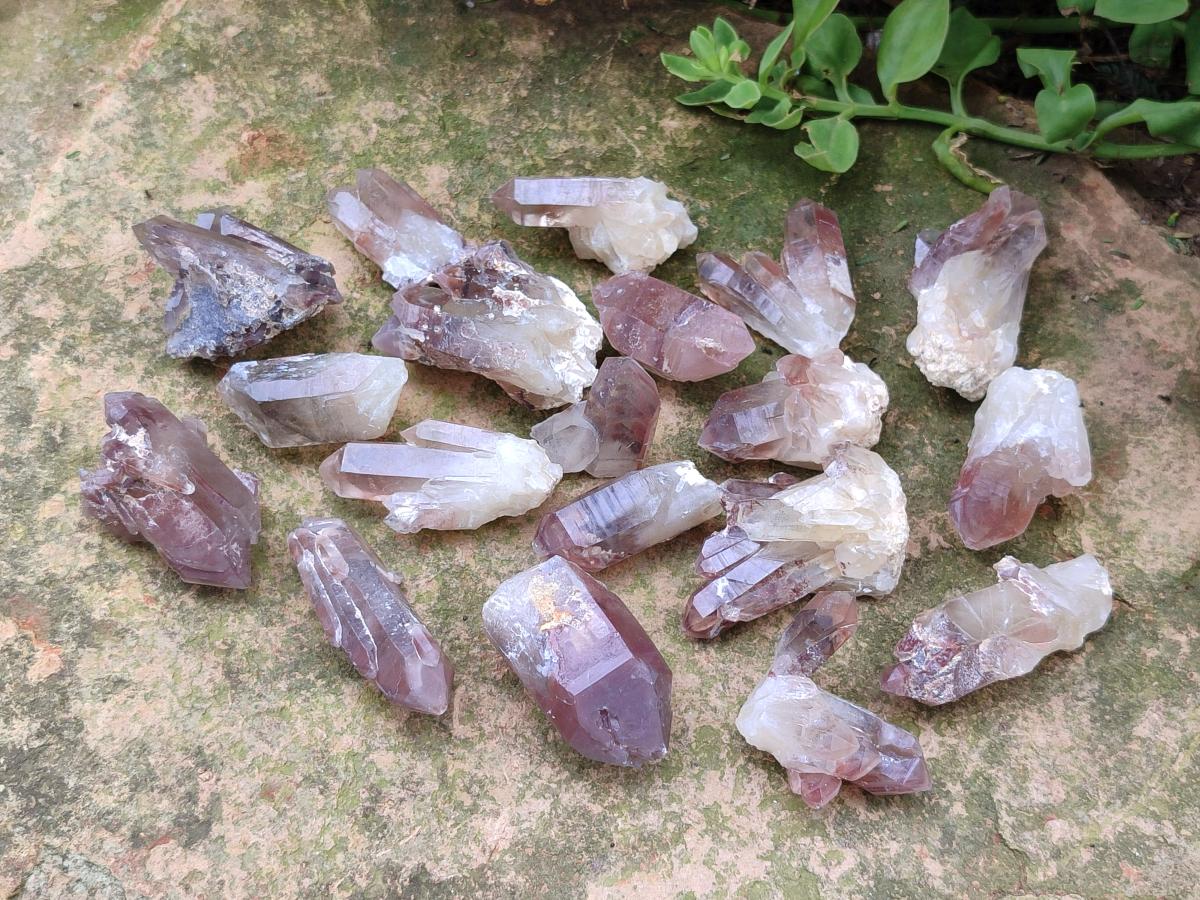 Natural Mini Red Hematoid Quartz Crystal Clusters x 70 From Karoi, Zimbabwe - Toprock Gemstones and Minerals 