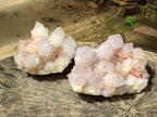 Natural Large Cactus Flower Lilac Amethyst Spirit Quartz Clusters x 2 From Boekenhouthoek, South Africa - Toprock Gemstones and Minerals 