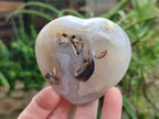 Polished Banded Agate Hearts x 6 From Madagascar - Toprock Gemstones and Minerals 