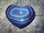 Polished Banded Agate Hearts x 6 From Madagascar - Toprock Gemstones and Minerals 