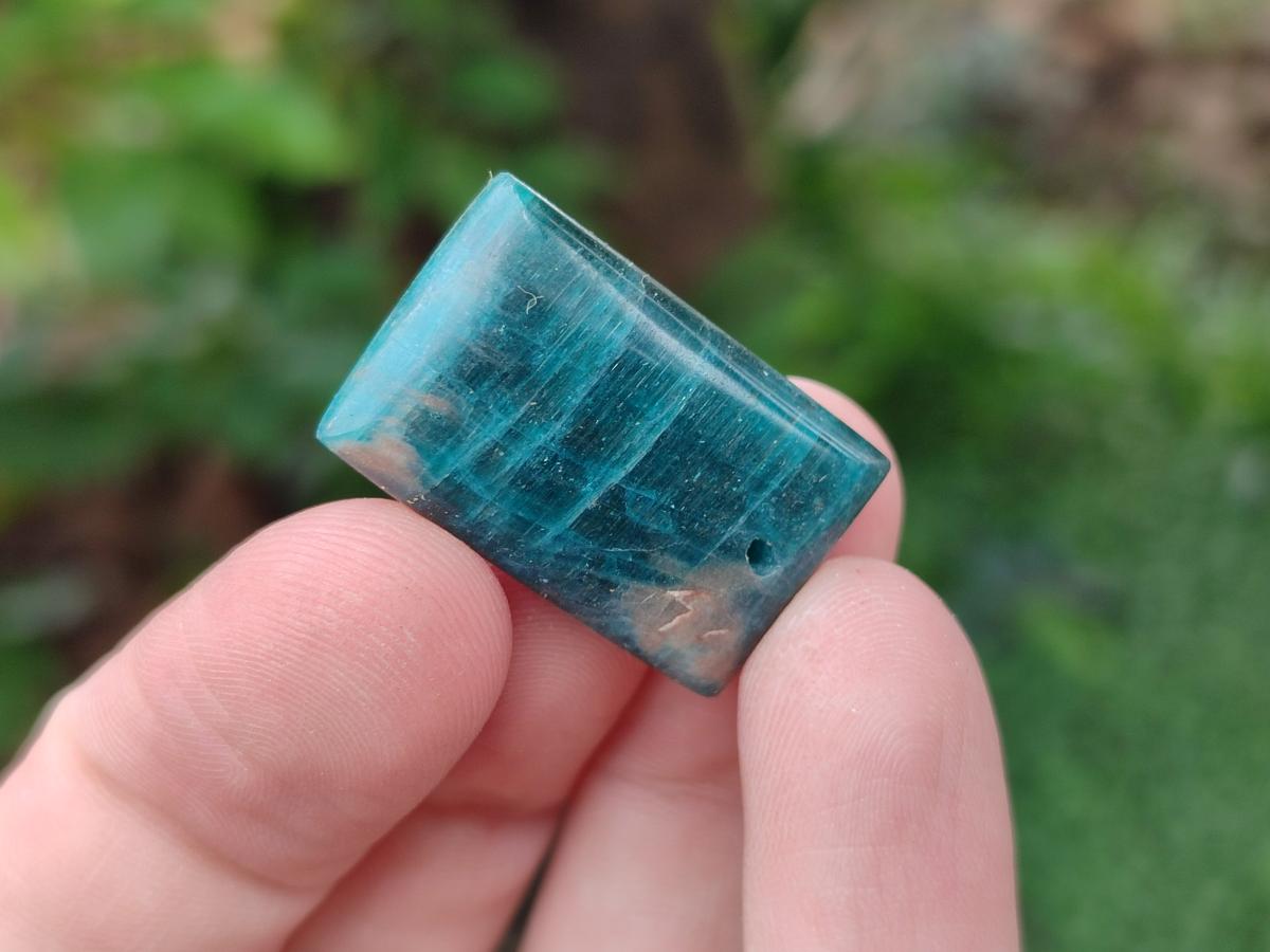 Polished Blue Apatite Pendants Free Forms x 20 From Betroka, Madagascar - Toprock Gemstones and Minerals 