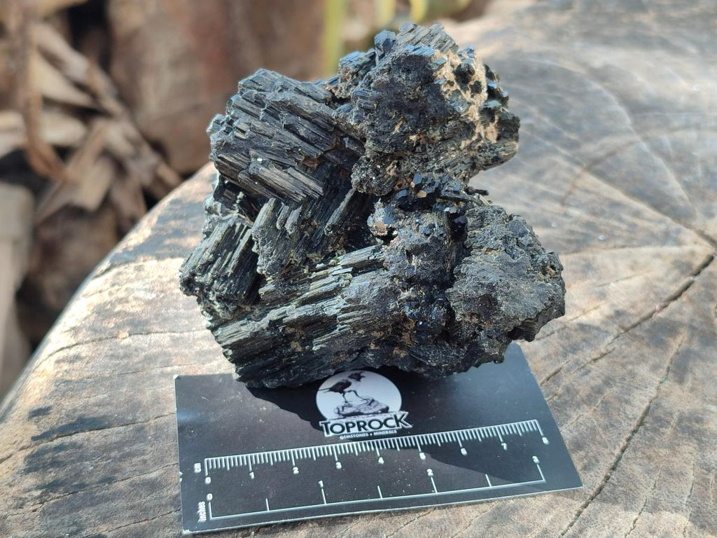 Natural Schorl Black Tourmaline Specimens x 2 From Erongo, Namibia - Toprock Gemstones and Minerals 