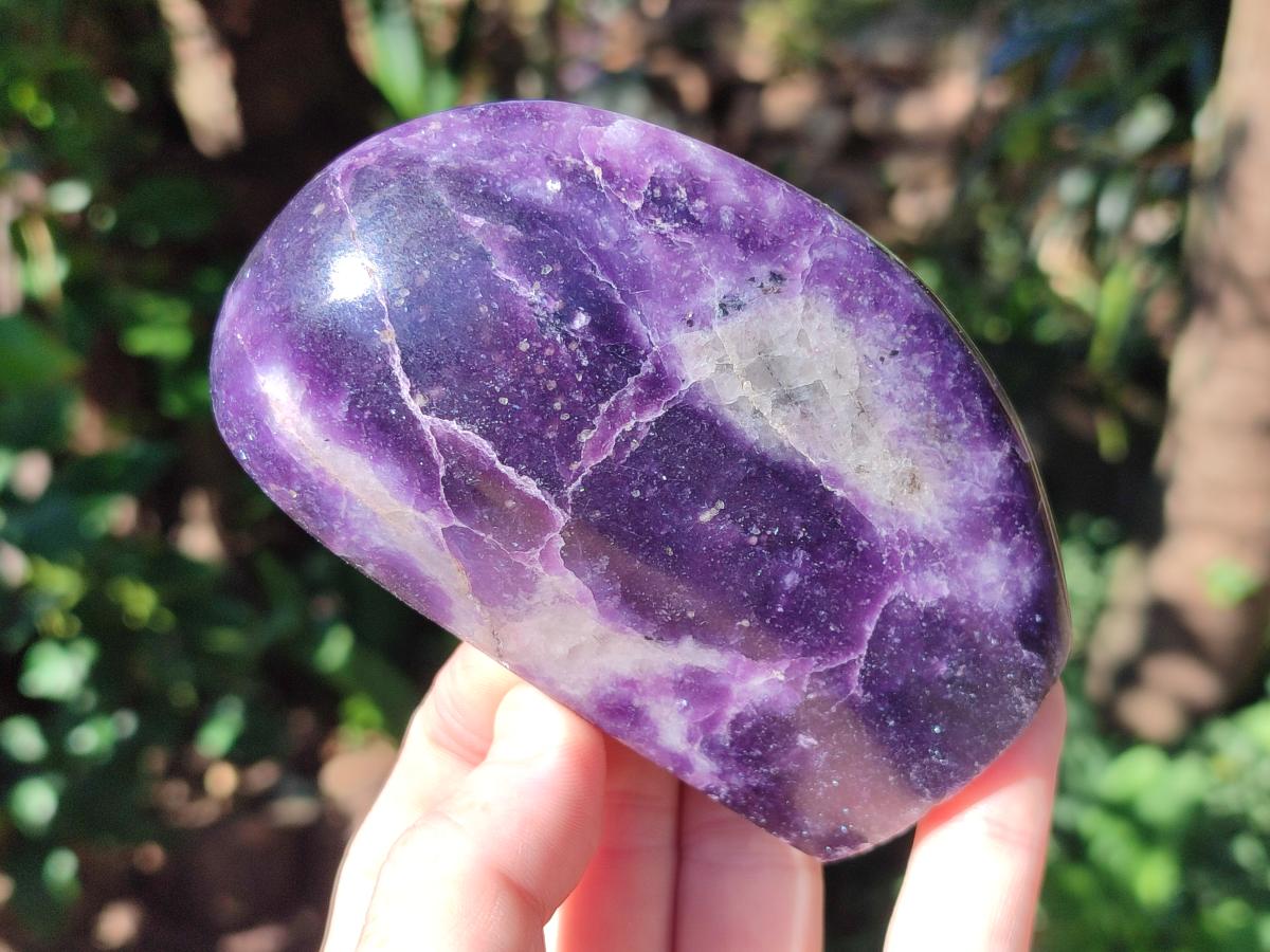Polished Lepidolite Standing Free Forms x 4 From Zimbabwe - Toprock Gemstones and Minerals 