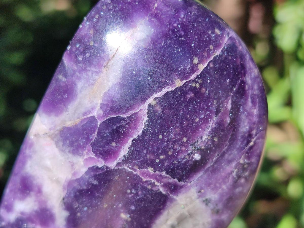 Polished Lepidolite Standing Free Forms x 4 From Zimbabwe - Toprock Gemstones and Minerals 