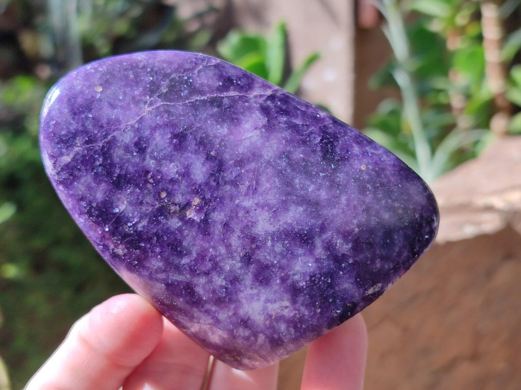 Polished Lepidolite Standing Free Forms x 4 From Zimbabwe - Toprock Gemstones and Minerals 