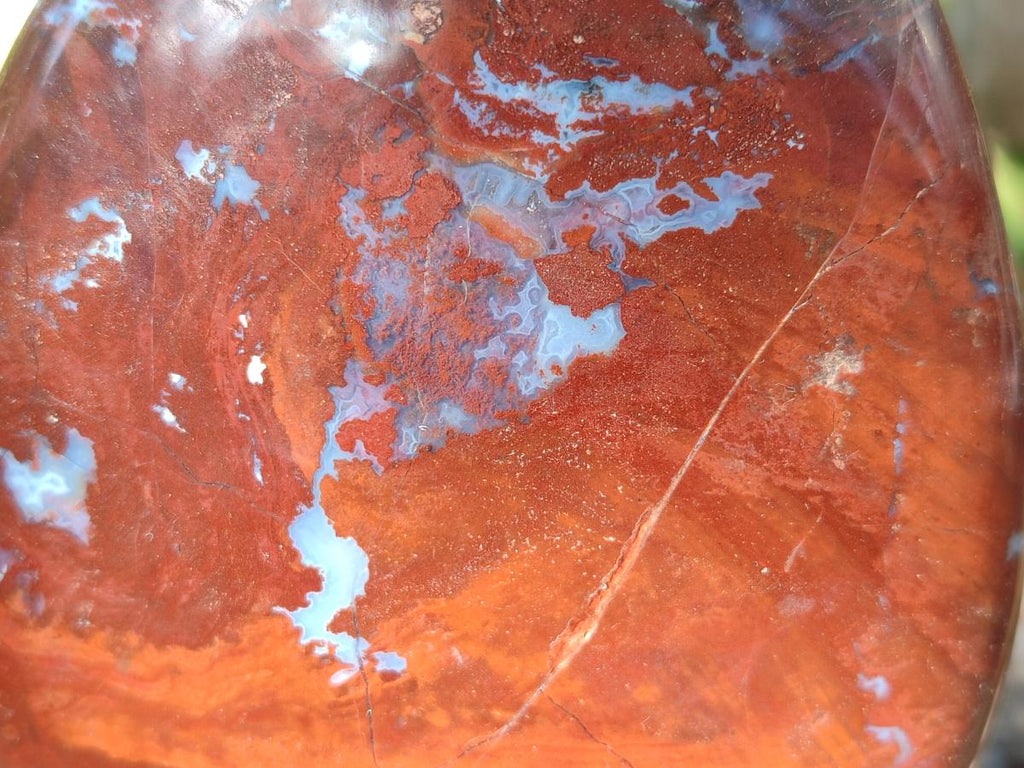Polished Red Jasper Standing Free Forms x 2 From Madagascar - Toprock Gemstones and Minerals 