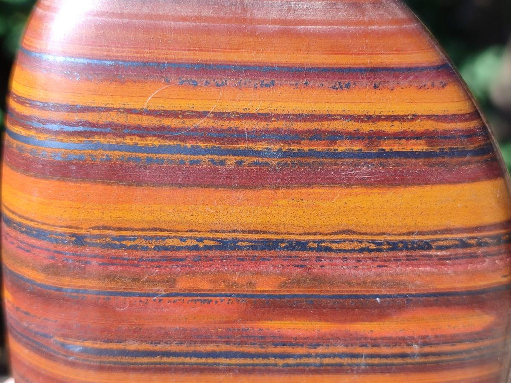 Polished Banded Tiger Iron Standing Free Forms x 3 From South Africa - Toprock Gemstones and Minerals 