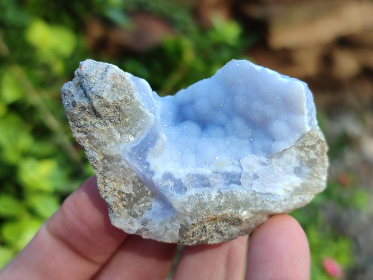 Natural Blue Lace Agate Geode Specimens x 35 From Nsanje, Malawi - Toprock Gemstones and Minerals 