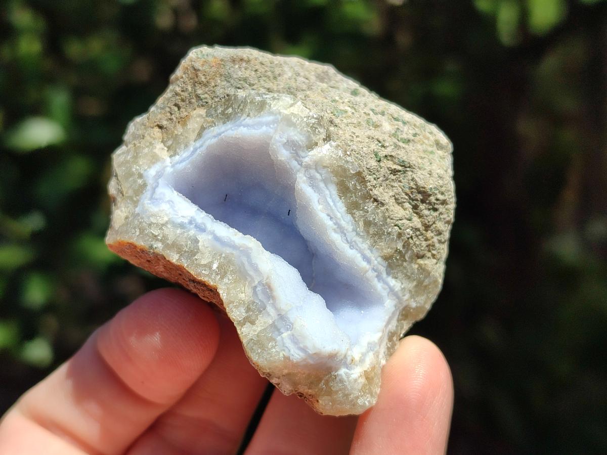 Natural Blue Lace Agate Geode Specimens x 35 From Nsanje, Malawi - Toprock Gemstones and Minerals 