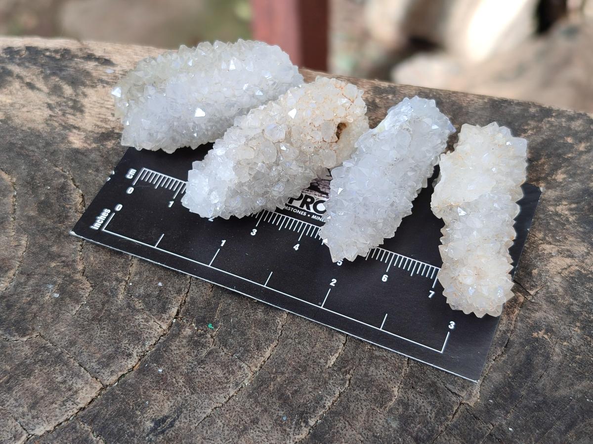 Natural Drusy Snow Finger Crystals x 70 From Albert's Mountain, Lesotho - Toprock Gemstones and Minerals 