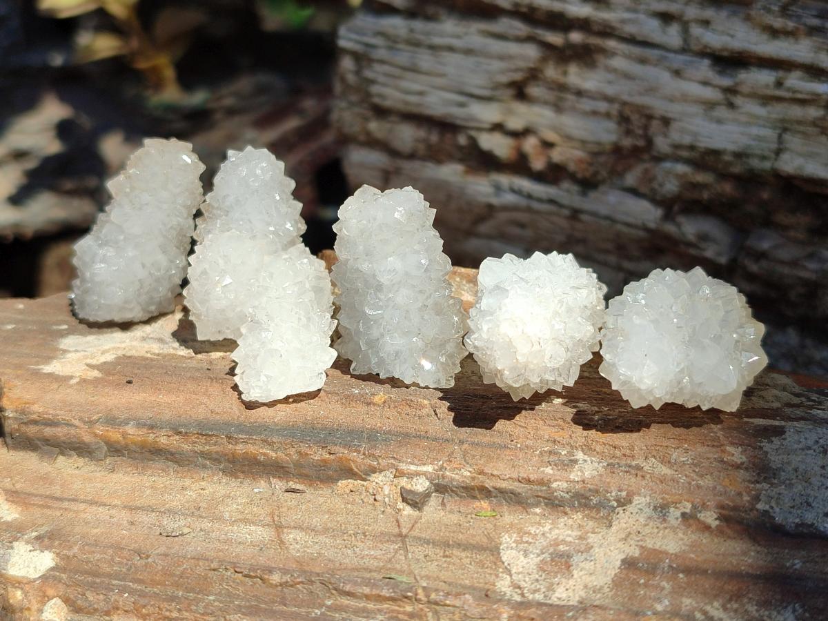 Natural Drusy Snow Finger Crystals x 70 From Albert's Mountain, Lesotho - Toprock Gemstones and Minerals 