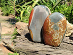 Polished Polychrome Jasper Standing Free Forms x 3 From NW Coast, Madagascar - Toprock Gemstones and Minerals 