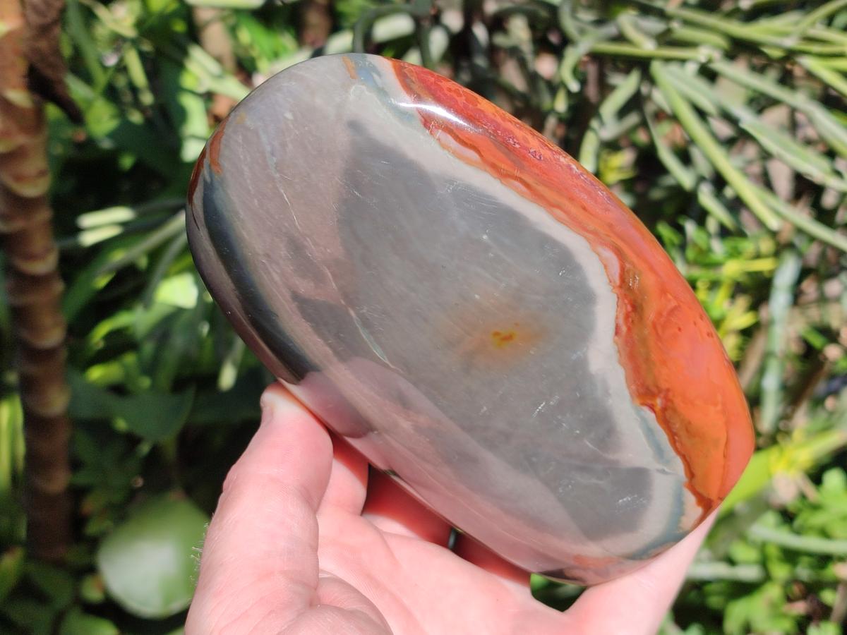 Polished Polychrome Jasper Standing Free Forms x 3 From NW Coast, Madagascar - Toprock Gemstones and Minerals 