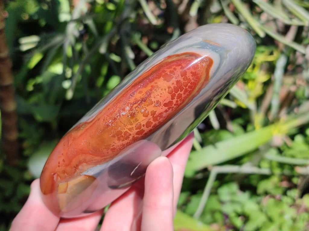 Polished Polychrome Jasper Standing Free Forms x 3 From NW Coast, Madagascar - Toprock Gemstones and Minerals 