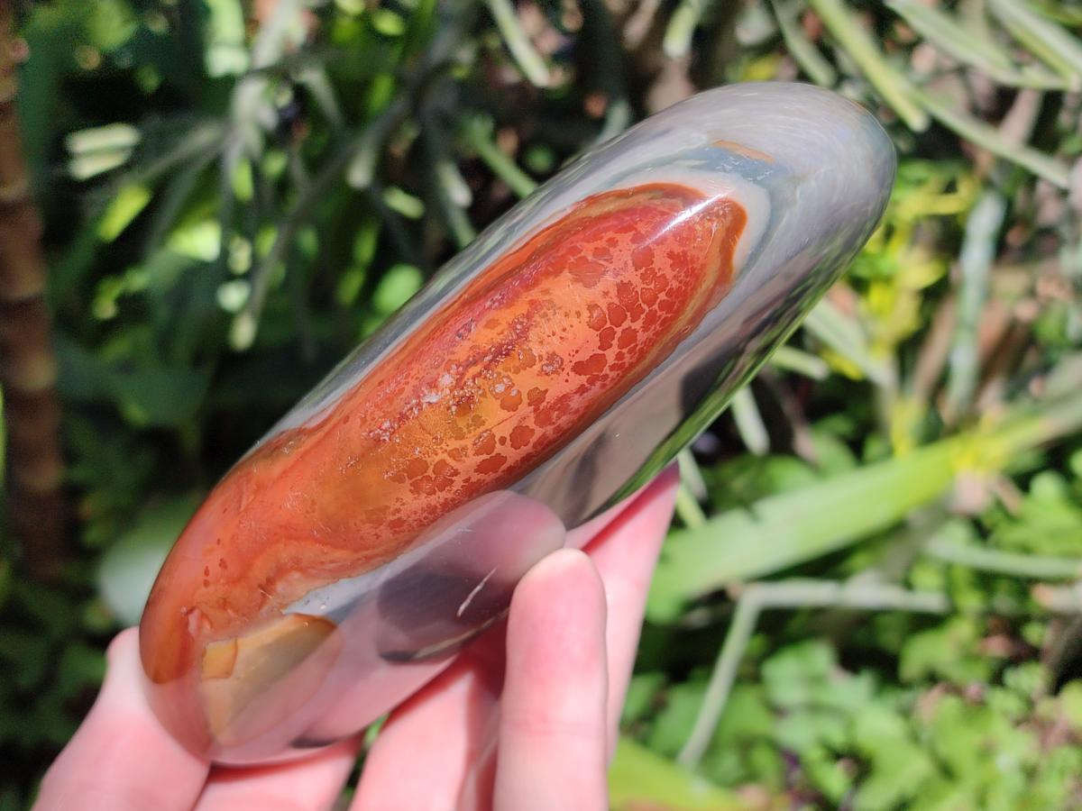 Polished Polychrome Jasper Standing Free Forms x 3 From NW Coast, Madagascar - Toprock Gemstones and Minerals 