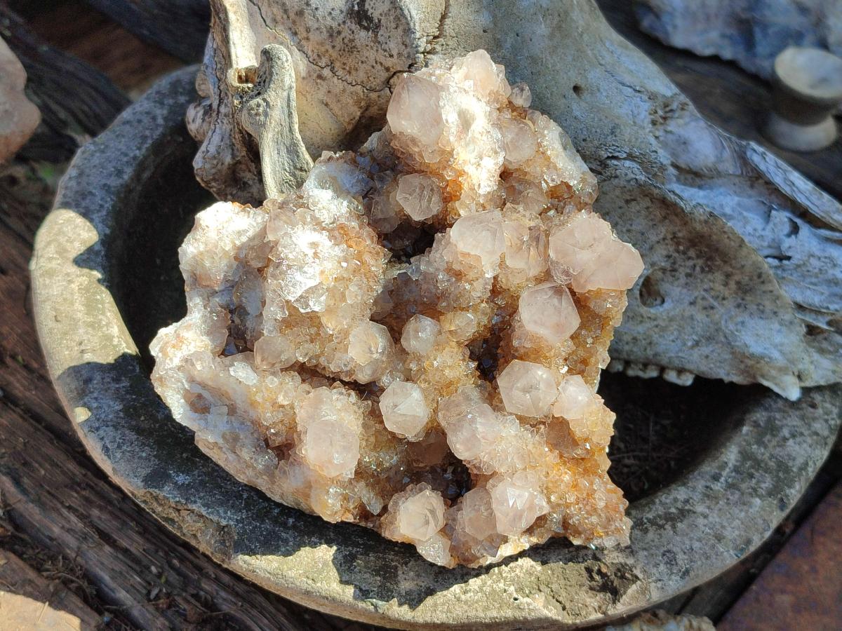 Natural Smokey Ametrine Spirit Clusters x 3 From Boekenhouthoek, South Africa - Toprock Gemstones and Minerals 