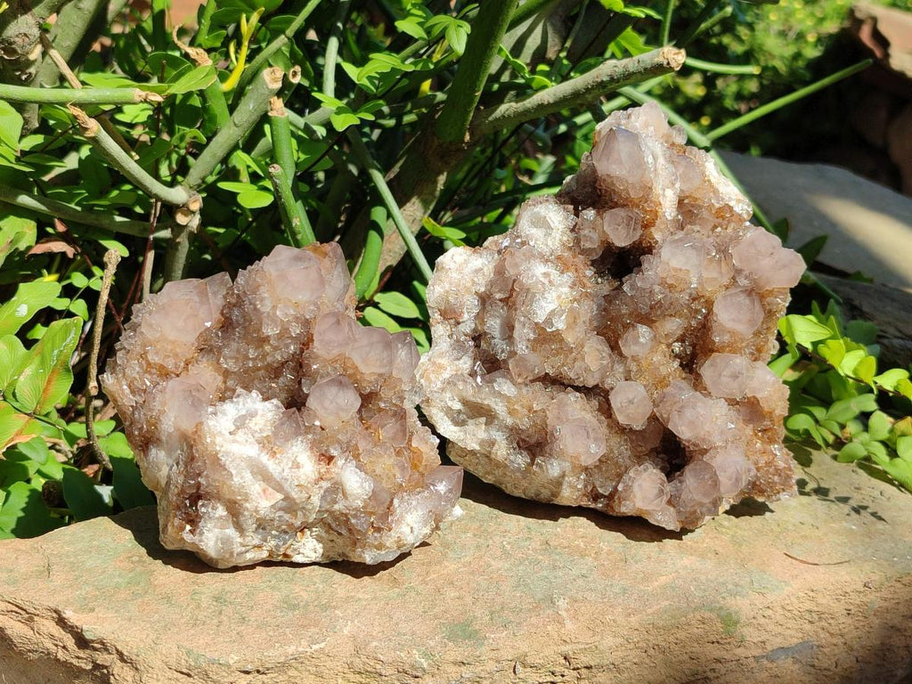 Natural Smokey Ametrine Spirit Clusters x 3 From Boekenhouthoek, South Africa - Toprock Gemstones and Minerals 