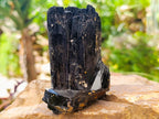 Natural Schorl Black Tourmaline with Feldspar Specimens x 2 From Erongo, Namibia - Toprock Gemstones and Minerals 
