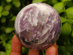 Polished Lepidolite Spheres x 3 From Ambatondrazaka, Madagascar - Toprock Gemstones and Minerals 