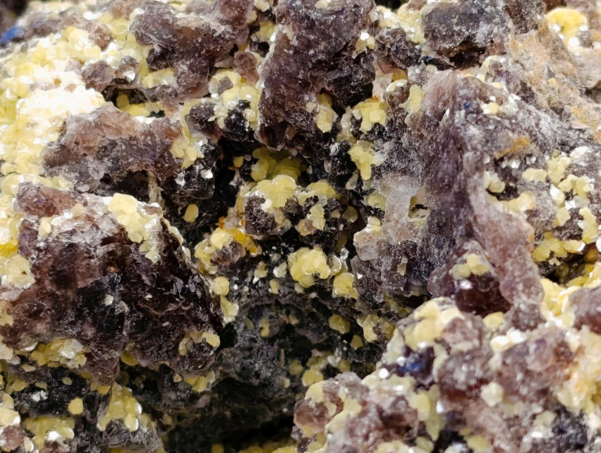 Natural XL Smokey Fluorite with Yellow Muscovite Mica Specimen x 1 From Erongo, Namibia - Toprock Gemstones and Minerals 