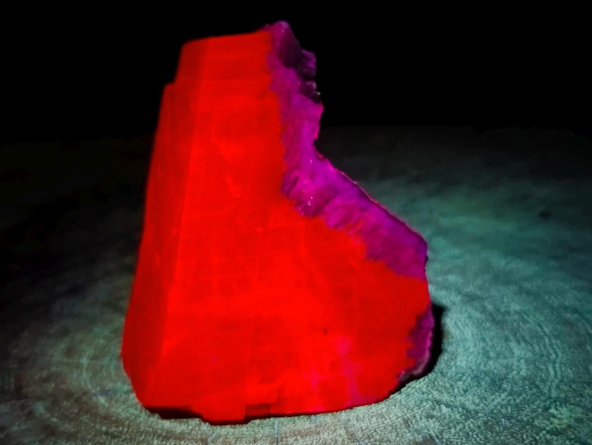 Natural Rhombohedral Sunset Orange Calcite Specimens x 12 From Spitzkop, Namibia - Toprock Gemstones and Minerals 