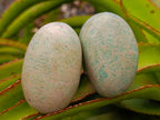 Polished Amazonite Standing Free Forms and Free Forms x 12 From Zimbabwe - Toprock Gemstones and Minerals 