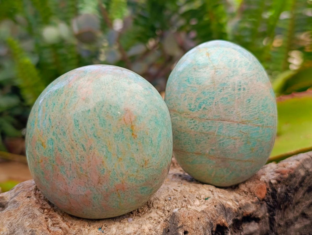 Polished Amazonite Standing Free Forms and Free Forms x 12 From Zimbabwe - Toprock Gemstones and Minerals 