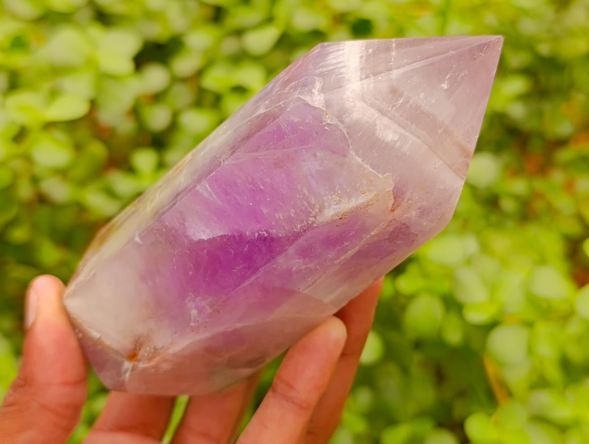 Polished Chevron Amethyst Crystals x 4 From Madagascar - Toprock Gemstones and Minerals 