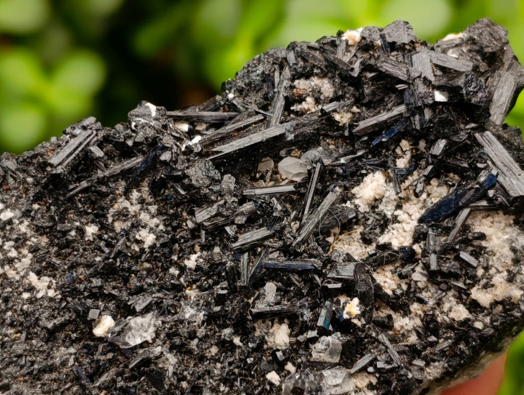 Natural Schorl Black Tourmaline Specimens with Associated Minerals x 6 From Erongo, Namibia - Toprock Gemstones and Minerals 