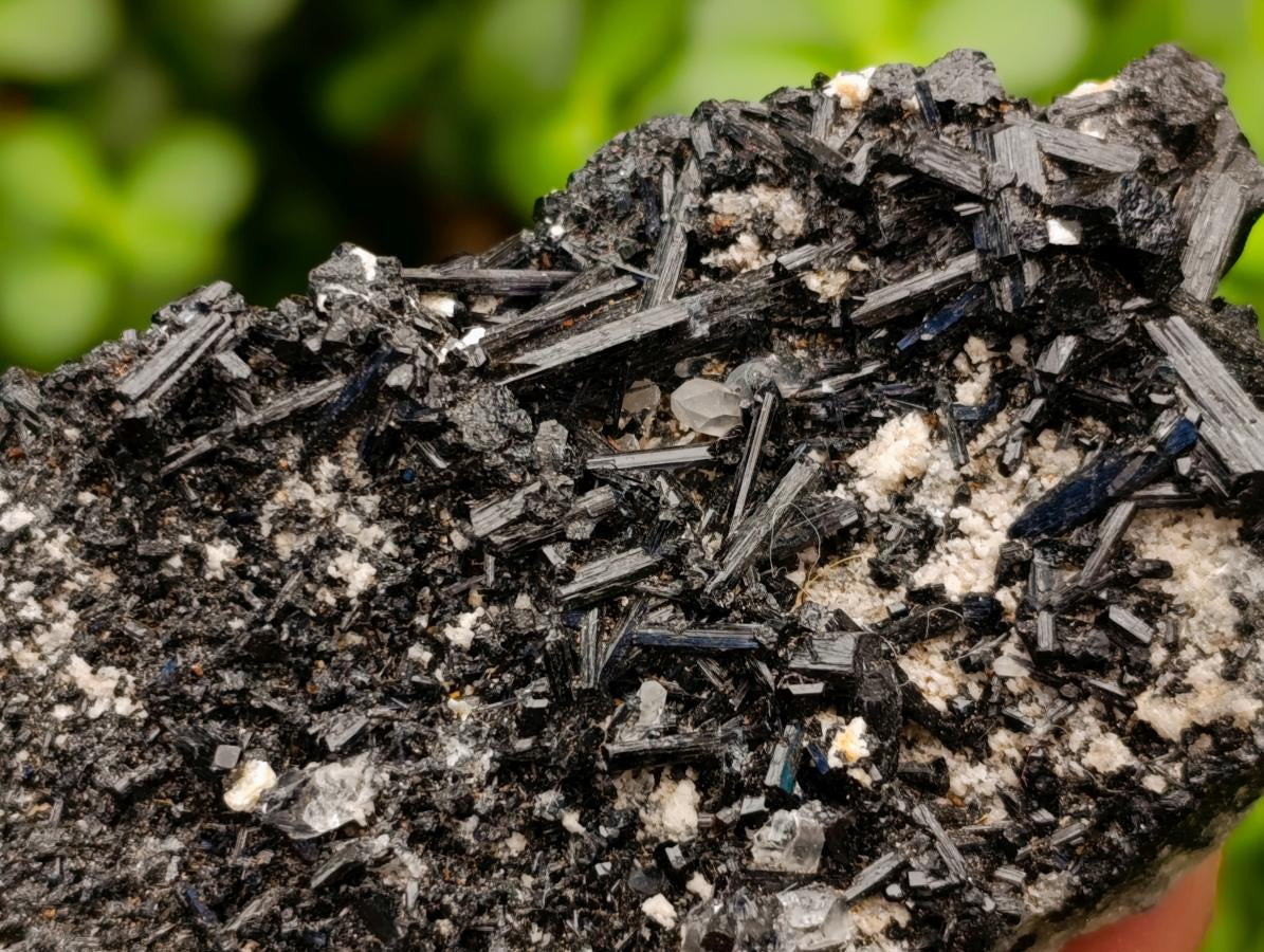 Natural Schorl Black Tourmaline Specimens with Associated Minerals x 6 From Erongo, Namibia - Toprock Gemstones and Minerals 