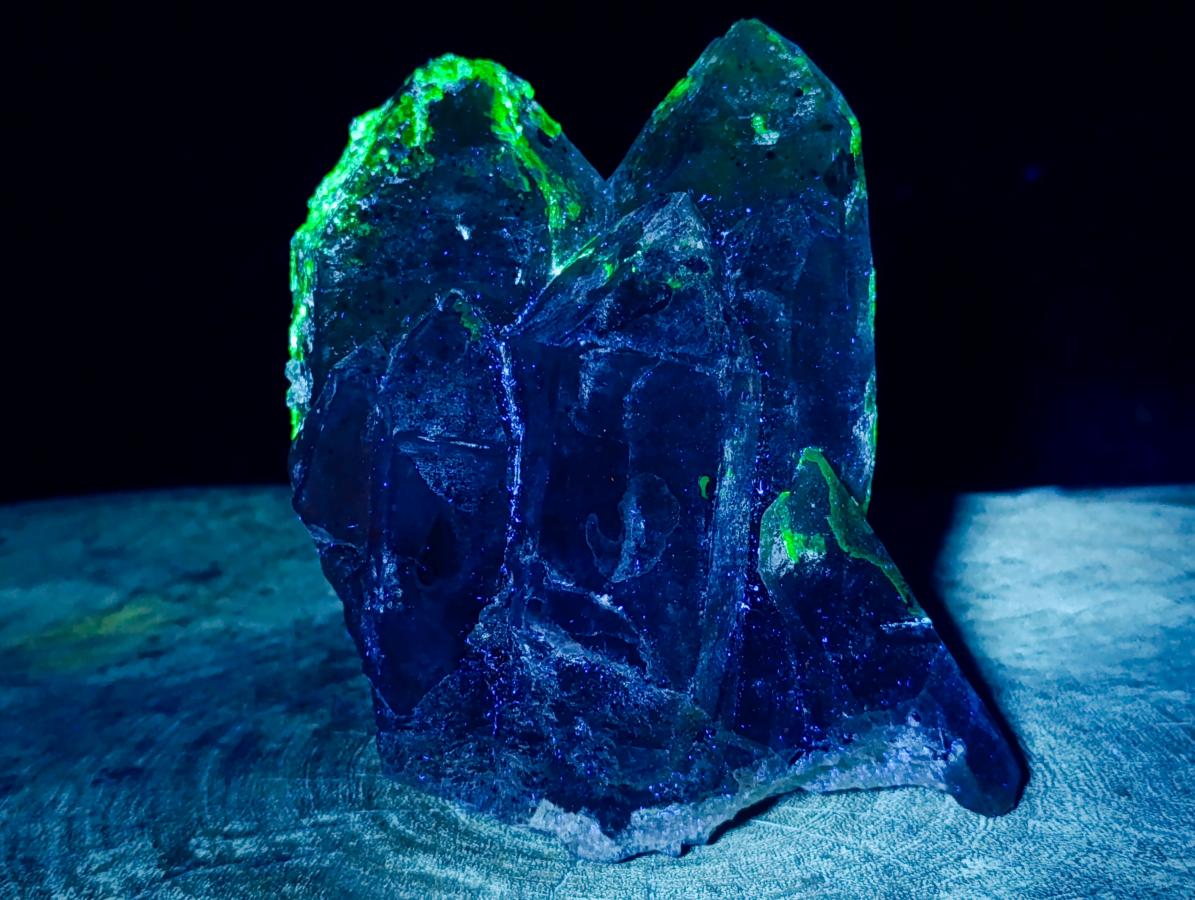 Natural Large Smokey Quartz Cluster with Hyalite Opal x 1 From Erongo, Namibia - Toprock Gemstones and Minerals 