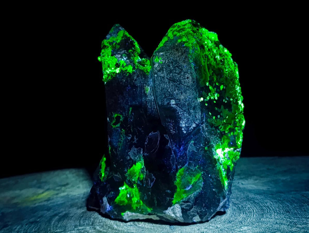 Natural Large Smokey Quartz Cluster with Hyalite Opal x 1 From Erongo, Namibia - Toprock Gemstones and Minerals 