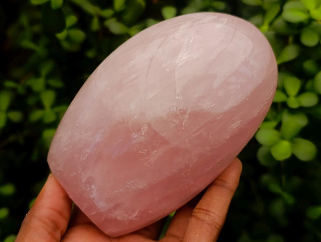 Polished Gemmy Rose Quartz Standing Free Forms x 2 From Madagascar - Toprock Gemstones and Minerals 